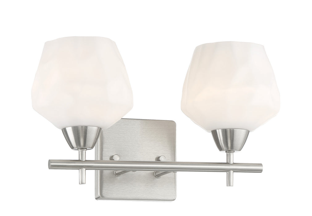 Minka-Lavery 3172-84 Two Light Bath, Brushed Nickel