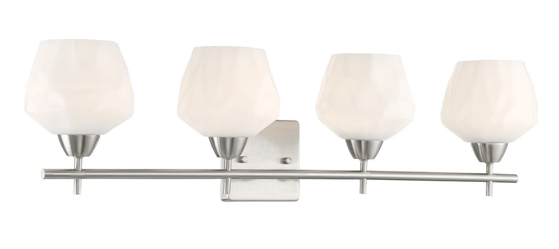 Minka-Lavery 3174-84 Four Light Bath, Brushed Nickel