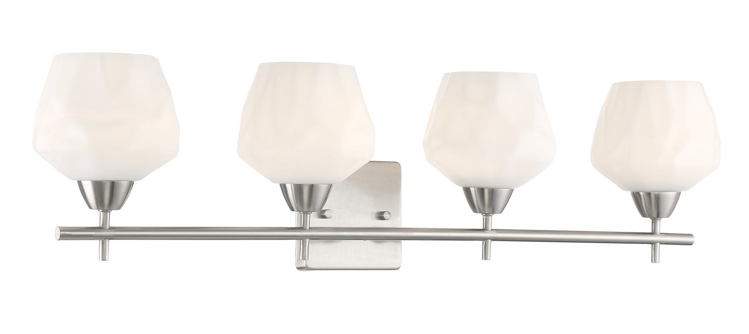 Minka-Lavery 3174-84 Four Light Bath, Brushed Nickel