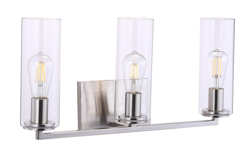 Minka-Lavery 4043-84 Three Light Bath, Brushed Nickel