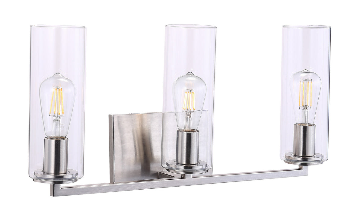 Minka-Lavery 4043-84 Three Light Bath, Brushed Nickel