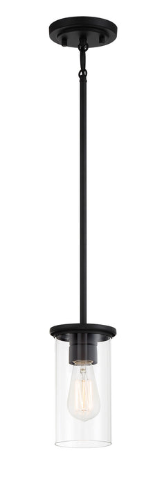 Minka-Lavery 4090-66A One Light Pendant / Semi Flush, Coal