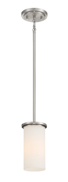 Minka-Lavery 4090-84 One Light Pendant / Semi Flush, Brushed Nickel
