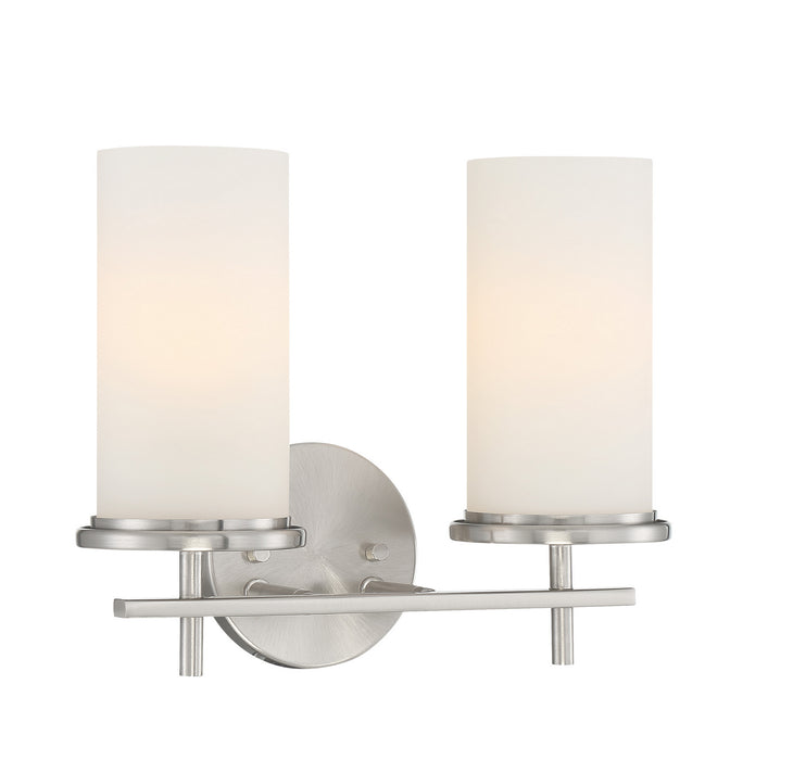 Minka-Lavery 4092-84 Two Light Bath Bar, Brushed Nickel