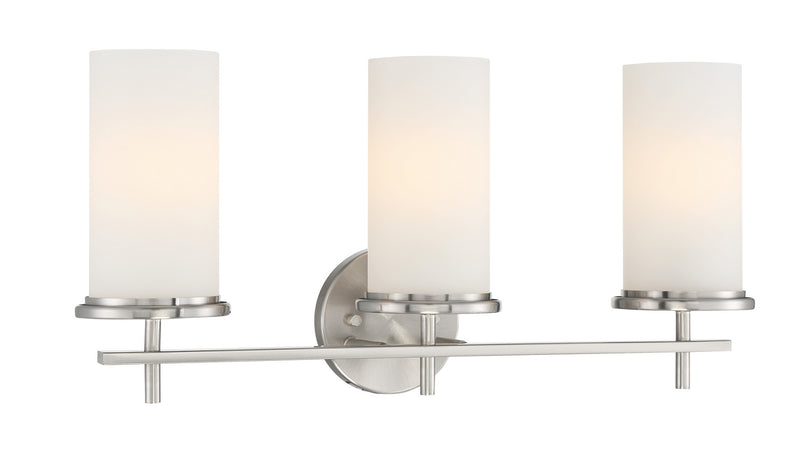 Minka-Lavery 4093-84 Three Light Bath Bar, Brushed Nickel