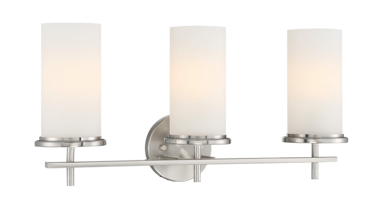 Minka-Lavery 4093-84 Three Light Bath Bar, Brushed Nickel