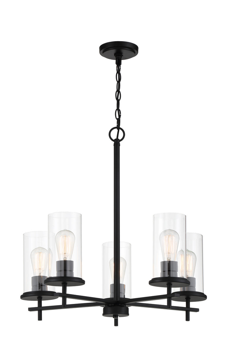 Minka-Lavery 4095-66A Five Light Chandelier, Coal