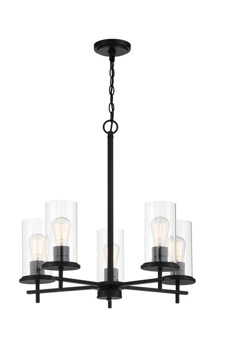Minka-Lavery 4095-66A Five Light Chandelier, Coal