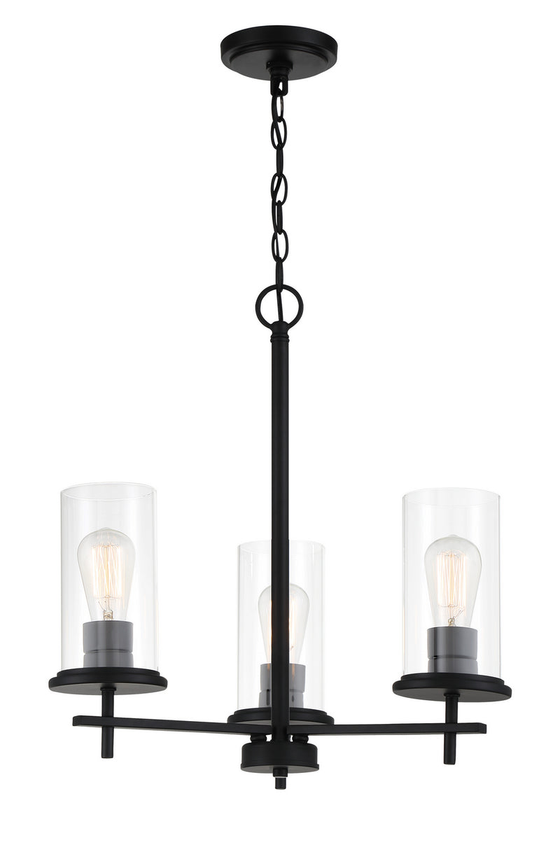 Minka-Lavery 4096-66A Three Light Chandelier, Coal