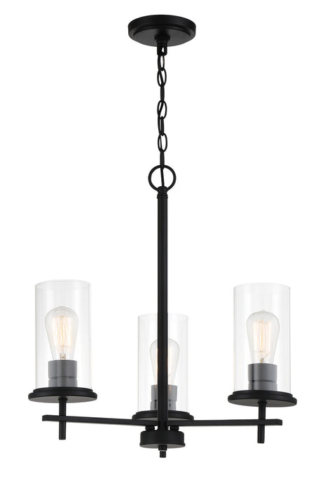 Minka-Lavery 4096-66A Three Light Chandelier, Coal