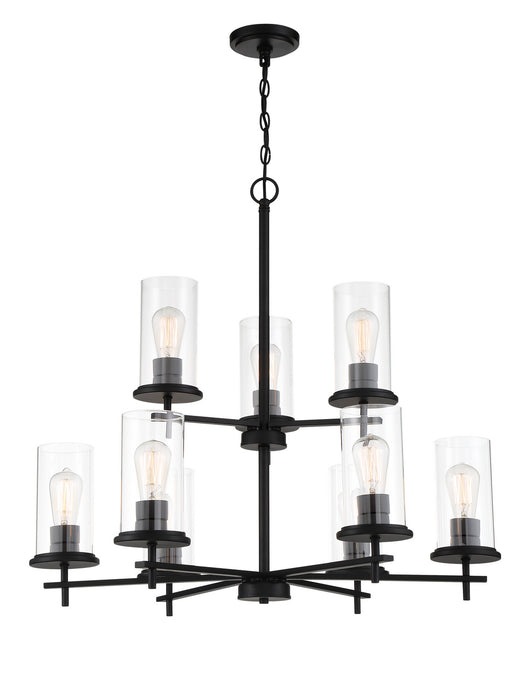 Minka-Lavery 4099-66A Nine Light Chandelier, Coal