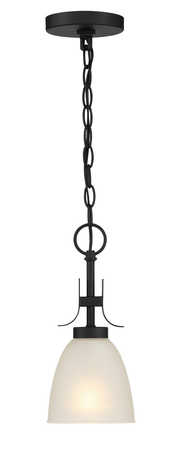 Minka-Lavery 4881-66A One Light Pendant / Semi Flush, Coal