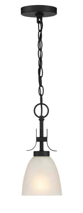 Minka-Lavery 4881-66A One Light Pendant / Semi Flush, Coal