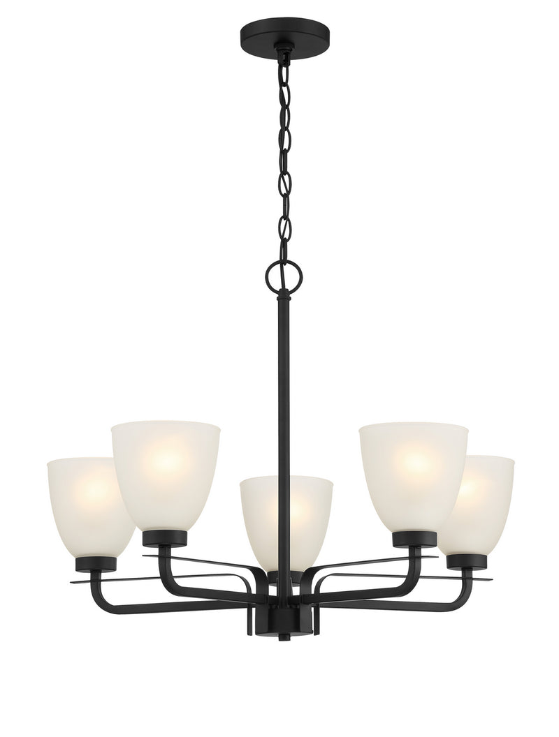 Minka-Lavery 4885-66A Five Light Chandelier, Coal