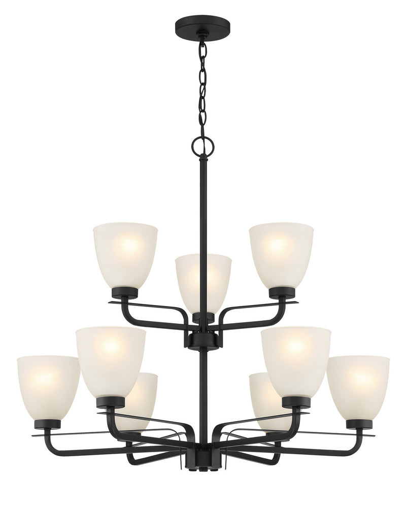 Minka-Lavery 4889-66A Nine Light Chandelier, Coal