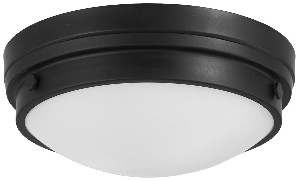 Minka-Lavery 823-66A Two Light Flush Mount, Coal