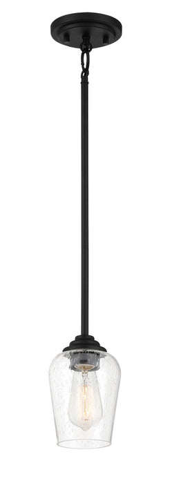 Minka-Lavery 4921-66A One Light Pendant / Semi Flush, Coal