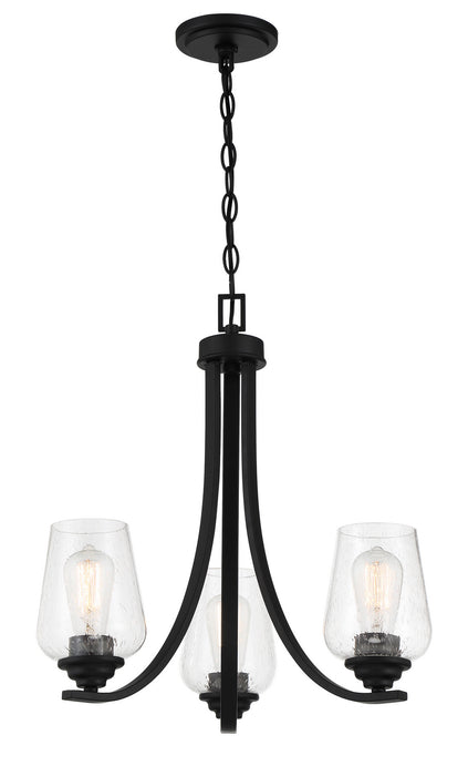 Minka-Lavery 4923-66A Three Light Chandelier, Coal
