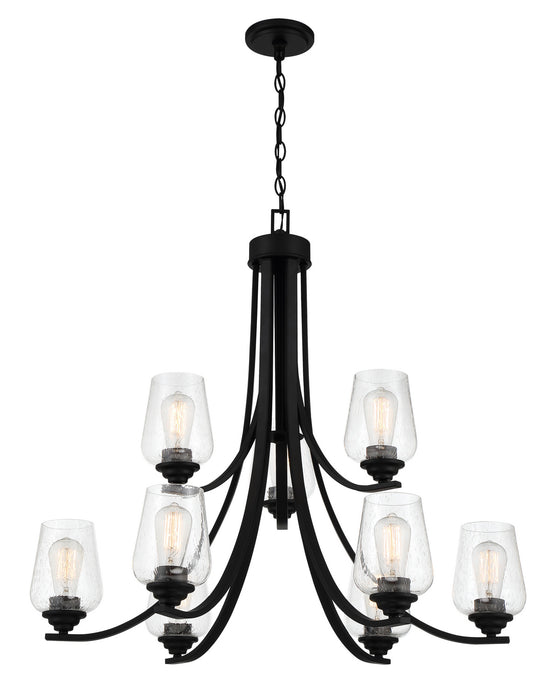 Minka-Lavery 4929-66A Nine Light Chandelier, Coal