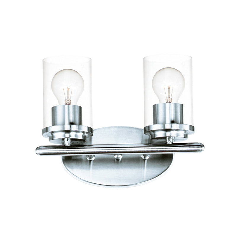 Maxim 10212CLPC Two Light Bath Vanity, Polished Chrome
