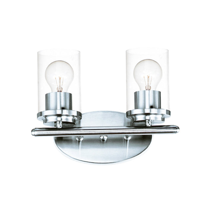 Maxim 10212CLPC Two Light Bath Vanity, Polished Chrome