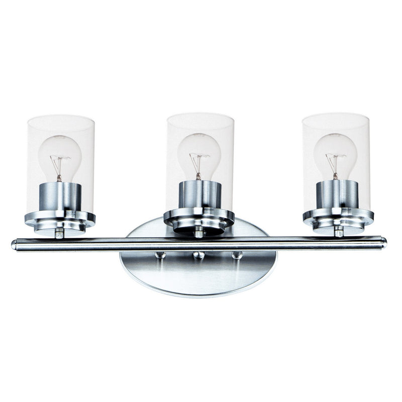 Maxim 10213CLPC Three Light Bath Vanity, Polished Chrome