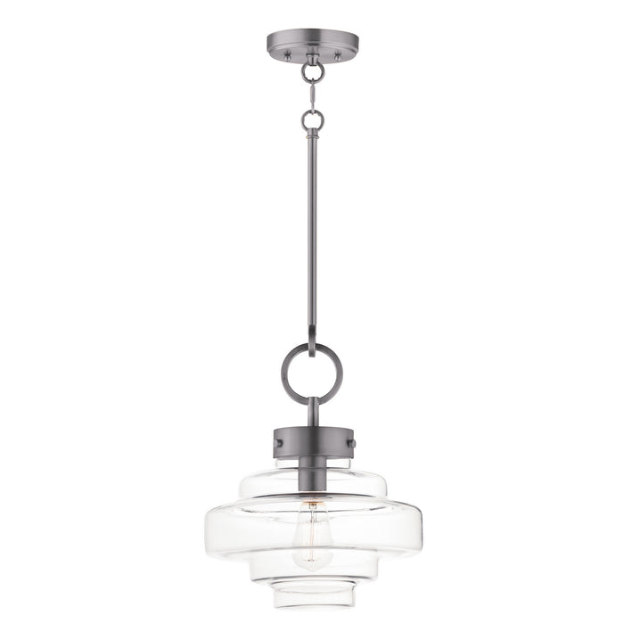Maxim 11122CLSN One Light Pendant, Satin Nickel