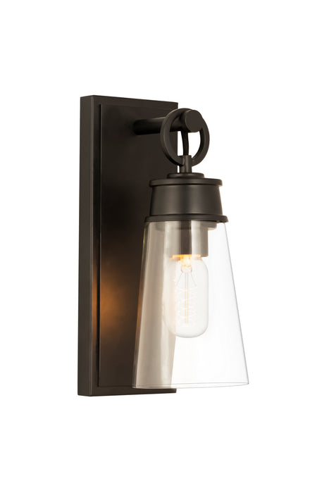 Z-Lite 2300-1SS-MB One Light Wall Sconce, Matte Black