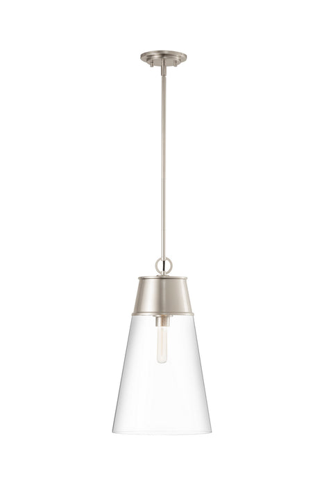 Z-Lite 2300P12-BN One Light Pendant, Brushed Nickel