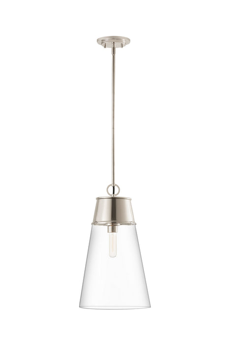 Z-Lite 2300P12-PN One Light Pendant, Polished Nickel