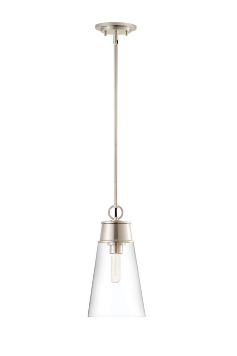 Z-Lite 2300P8-BN One Light Pendant, Brushed Nickel