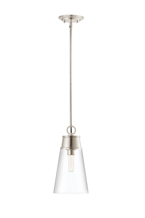 Z-Lite 2300P8-PN One Light Pendant, Polished Nickel