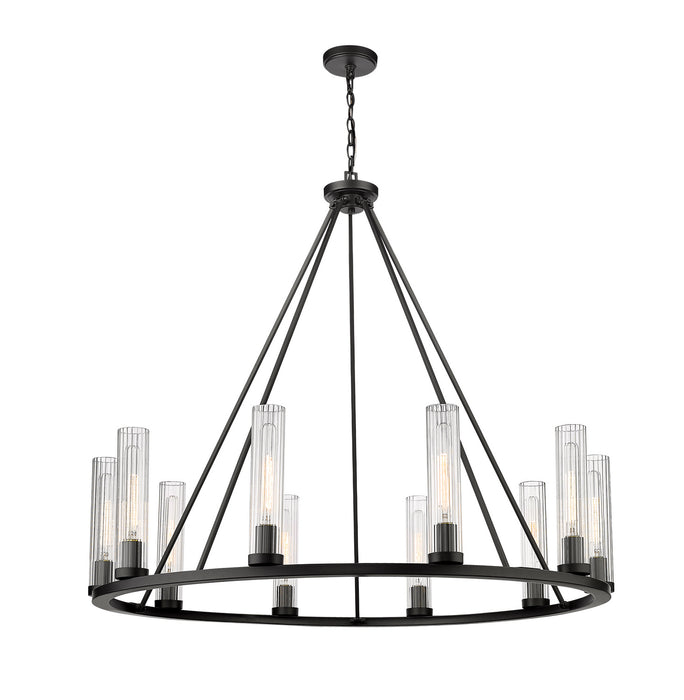 Z-Lite 3031-10BRZ Ten Light Chandelier, Bronze