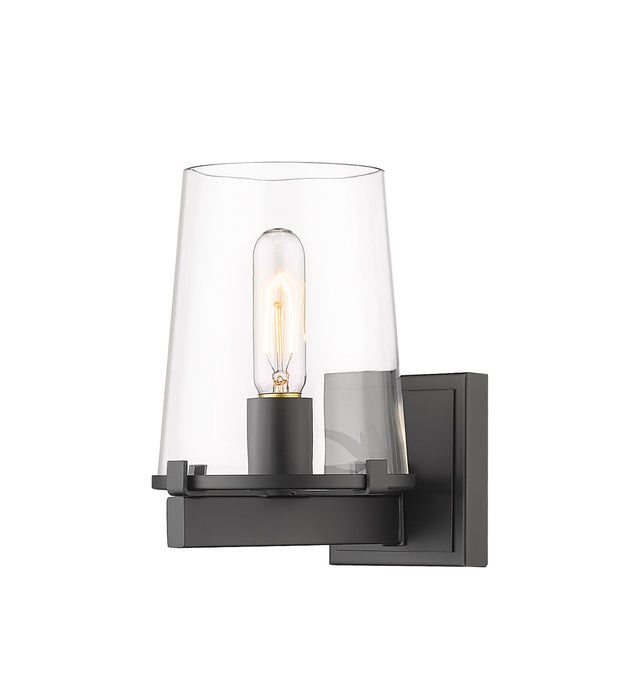 Z-Lite 3032-1V-MB One Light Wall Sconce, Matte Black