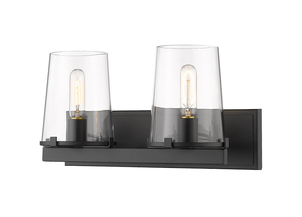 Z-Lite 3032-2V-MB Two Light Vanity, Matte Black