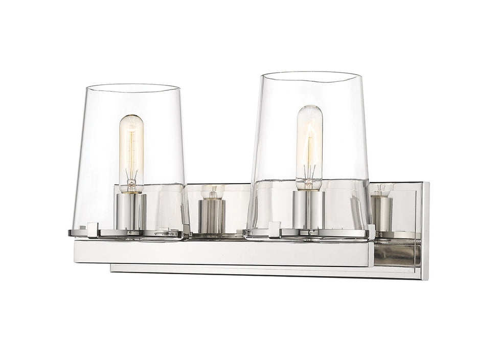 Z-Lite 3032-2V-PN Two Light Vanity, Polished Nickel