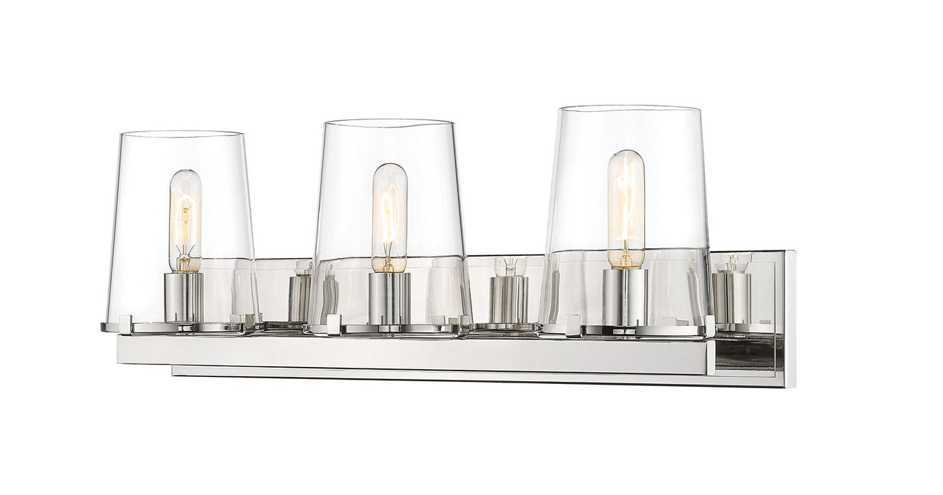 Z-Lite 3032-3V-PN Three Light Vanity, Polished Nickel