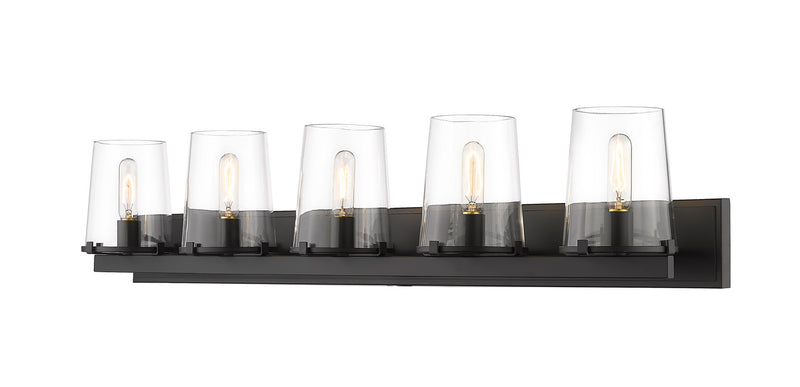 Z-Lite 3032-5V-MB Five Light Vanity, Matte Black