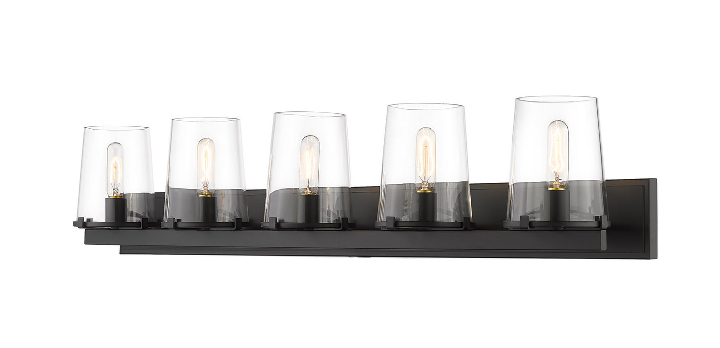 Z-Lite 3032-5V-MB Five Light Vanity, Matte Black