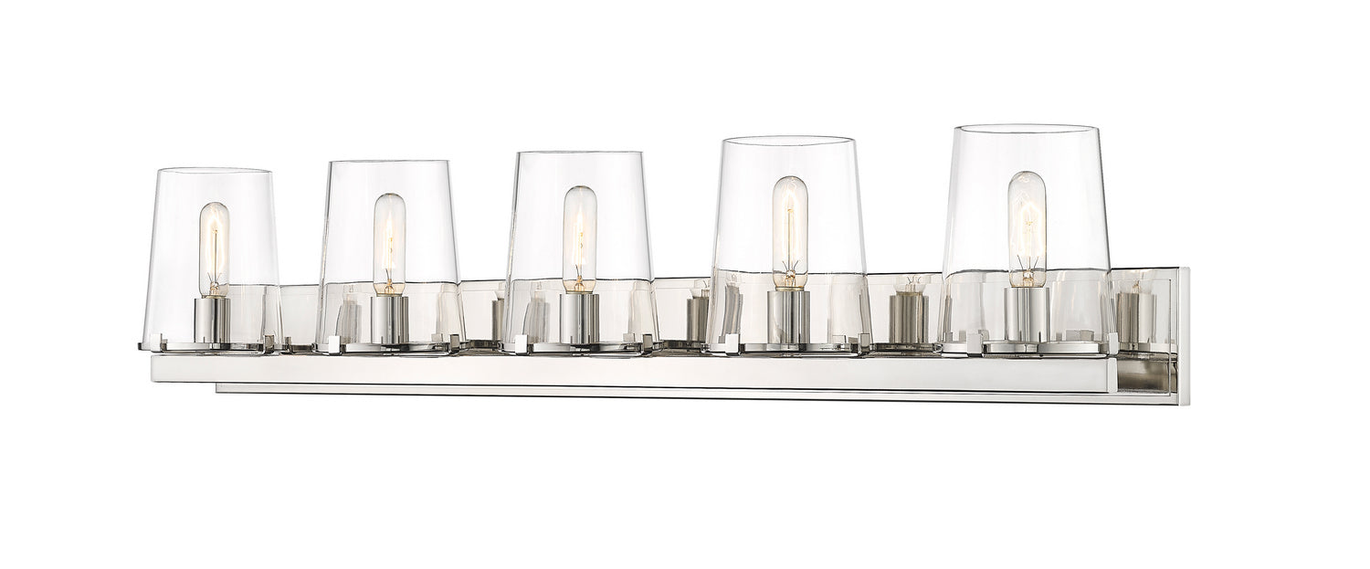 Z-Lite 3032-5V-PN Five Light Vanity, Polished Nickel