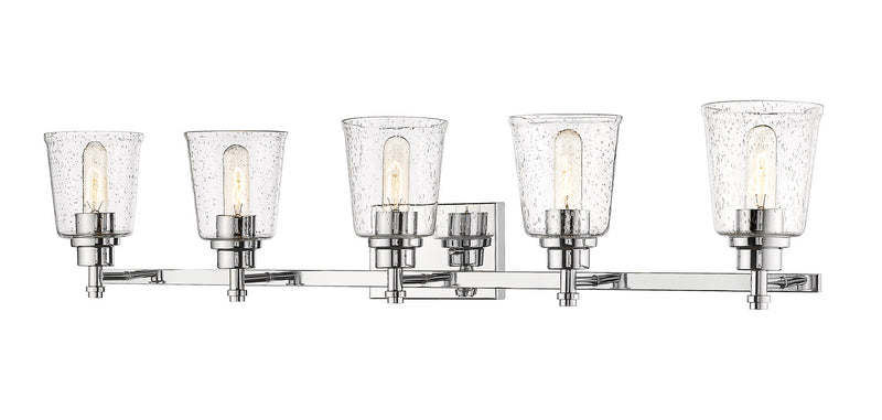 Z-Lite 464-5V-CH Five Light Vanity, Chrome