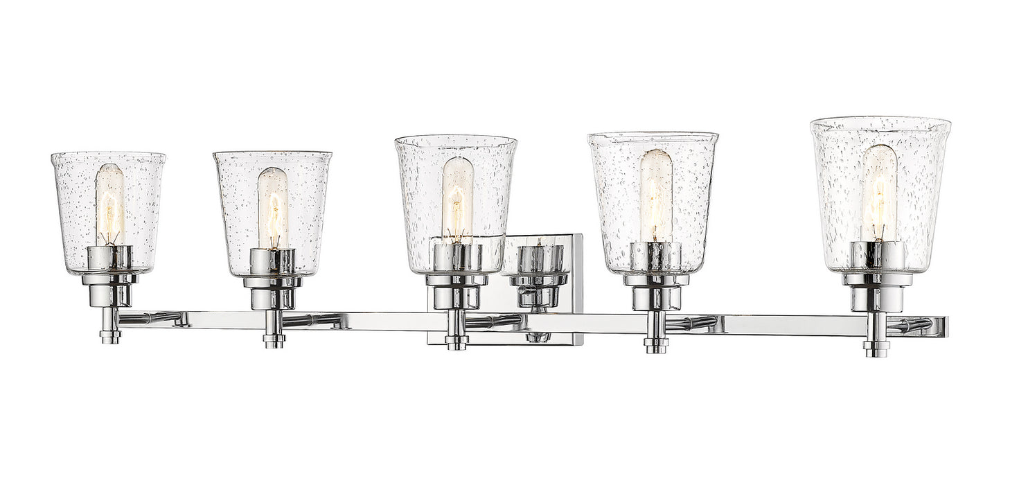 Z-Lite 464-5V-CH Five Light Vanity, Chrome