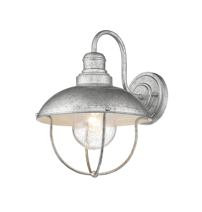 Z-Lite 590M-GV One Light Outdoor Wall Light, Galvanized