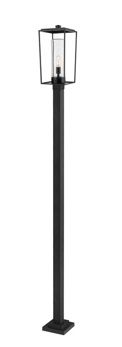 Z-Lite 594PHBS-536P-BK One Light Outdoor Post Mounted Fixture, Black