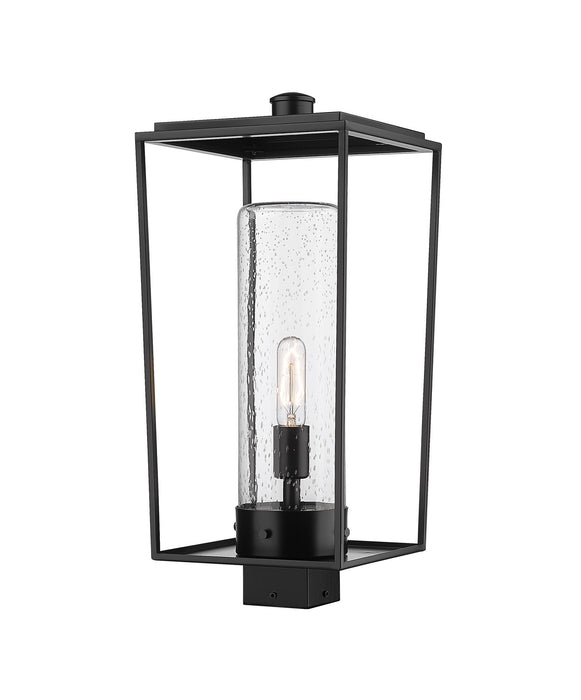 Z-Lite 594PHBS-BK One Light Outdoor Post Mount Fixture, Black