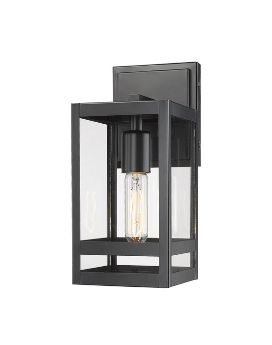 Z-Lite 596S-BK One Light Outdoor Wall Light, Black