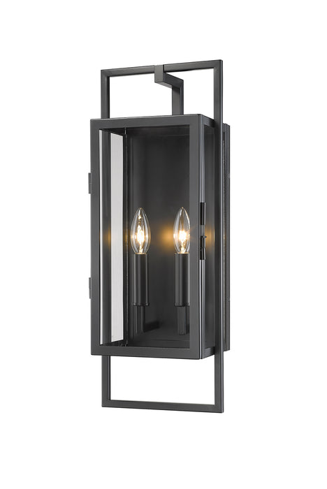 Z-Lite 598M-BK Two Light Outdoor Wall Sconce, Black