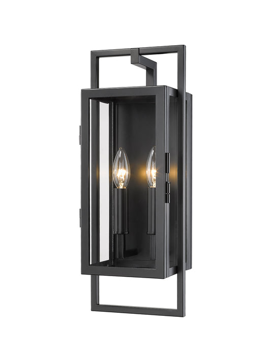 Z-Lite 598S-BK Two Light Outdoor Wall Sconce, Black