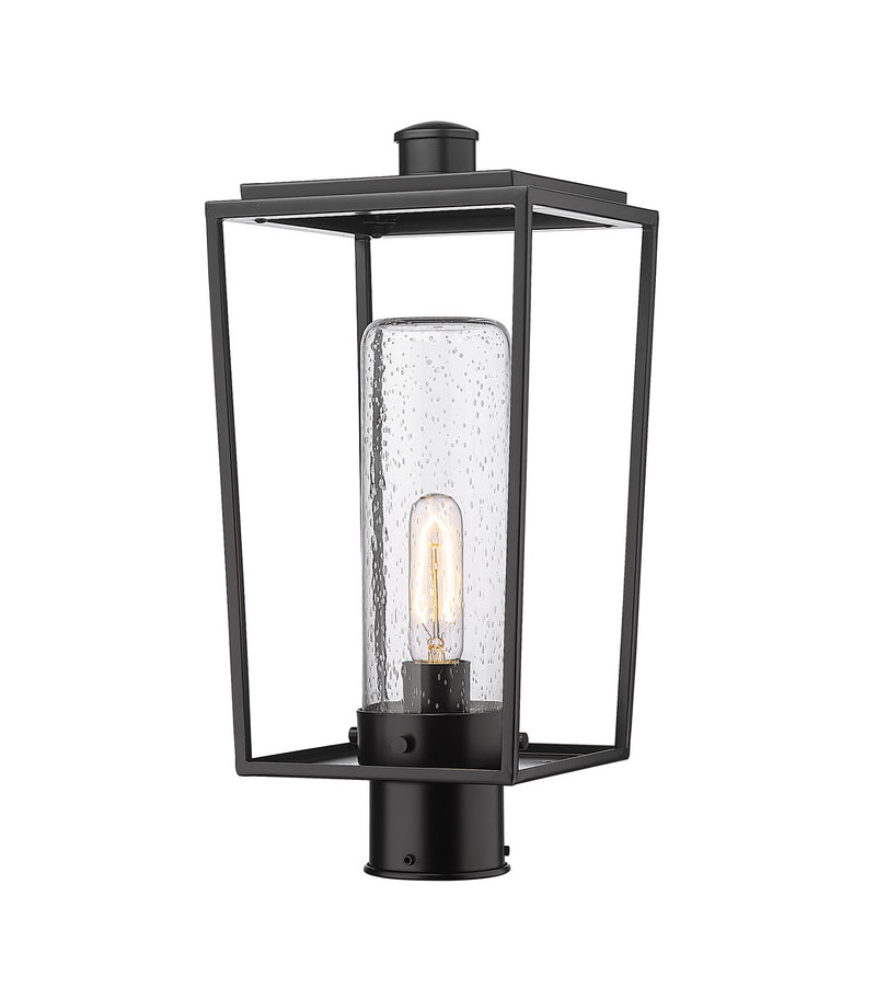 Z-Lite 594PHMR-BK One Light Outdoor Post Mount Fixture, Black