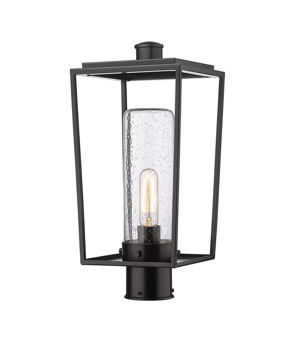 Z-Lite 594PHMR-BK One Light Outdoor Post Mount Fixture, Black